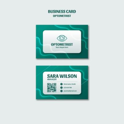 Optometrist Career Business Card – Free Download