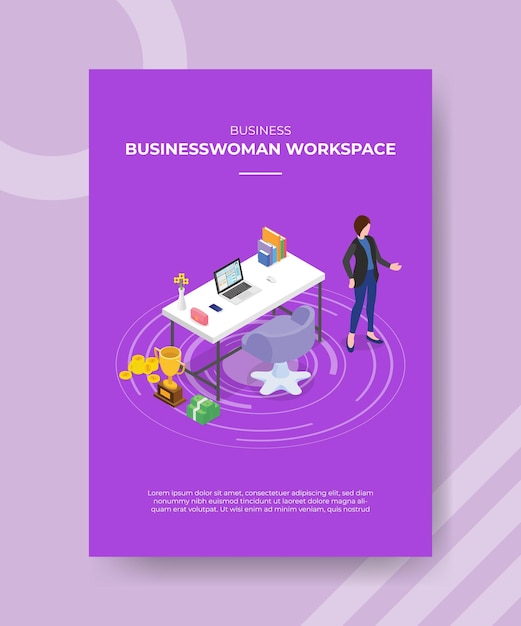 Businesswomen Workspace Concept – Free Download