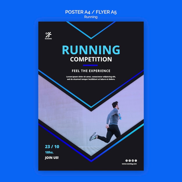 Running Competition Flyer Template – Free Download