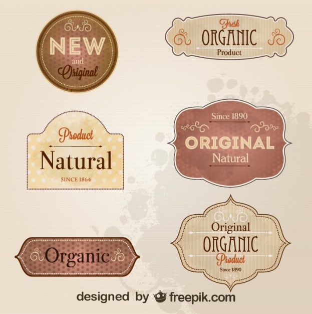 Retro Badges and Labels – Free Download Free Stock Photo