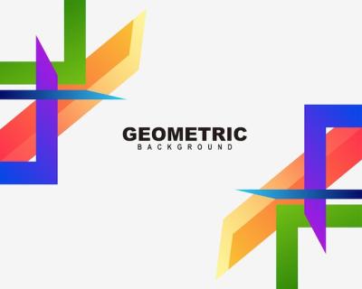 Modern Abstract Background Design with Geometric Shapes – Free Download