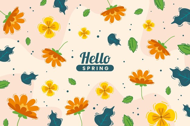 Hand Drawn Spring Background – Free Download, Free Stock Photo