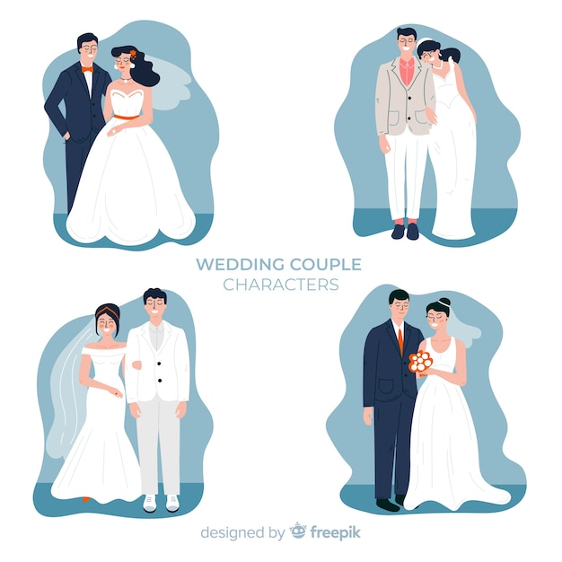 Wedding Couple Character Collection – Free to Download