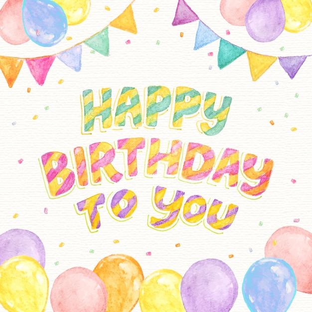 Detailed Birthday Lettering – Free Download, Free Stock Photo