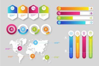 Gradient Infographic Element Pack – Free Download