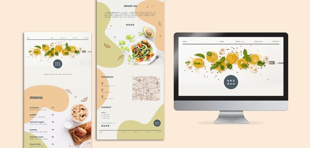 Brunch Menu Design for Computer Use – Free Download