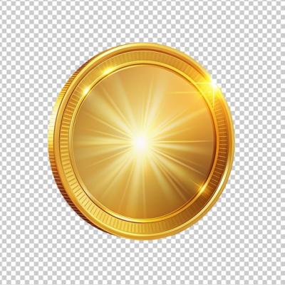 Radiant Golden Coin – Free Stock Photo for Download