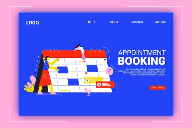 Appointment Booking Web Template – Free Download