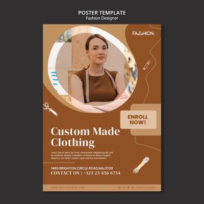 Fashion Design Poster Template – Free Download for Stylish Creations