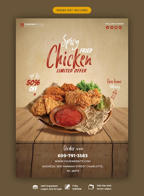 Food Menu and Restaurant Flyer Template – Free to Download