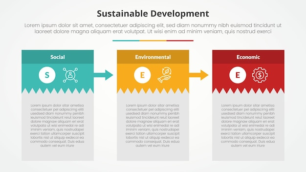 Infographic Concept for Sustainable Development Presentation – Free Download