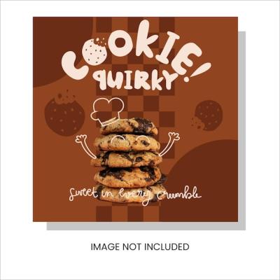 Cookie Product Banner Social Media Template – Free Download