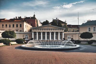 A Large Building with a Fountain – Free Stock Photo, Download Free