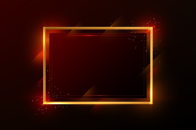 Realistic Golden Frame – Free Download Stock Photo