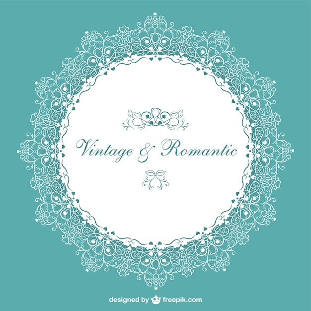 Retro Romantic Wedding Invitation – Free Download