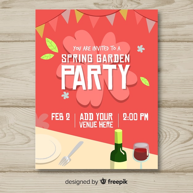 Spring Garden Party Flyer – Free Download