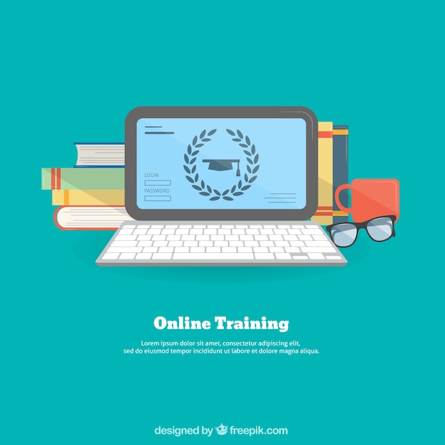 Online Trainer Vector Template – Free Download