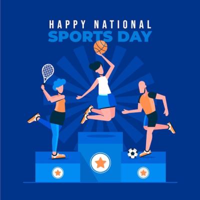 National Sports Day Illustration – Free Download