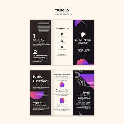 Gradient Geometric Shapes Template – Free Download