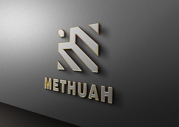 3D Logo Wall Sign – Free Download Stock Photo