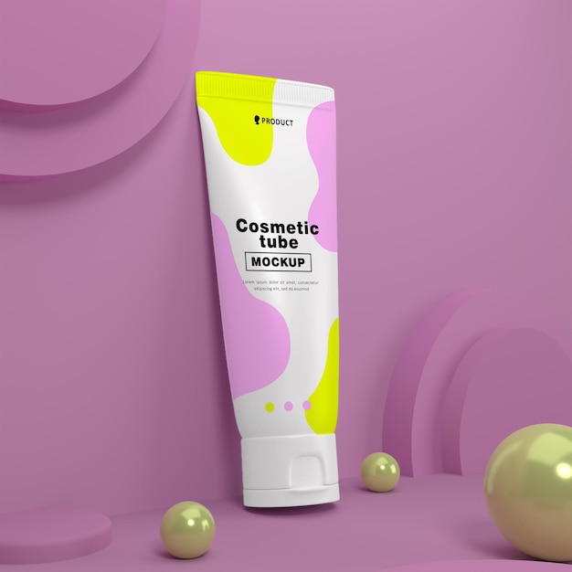 Cosmetic Tube Mockup – Free Download for Your Creative Projects