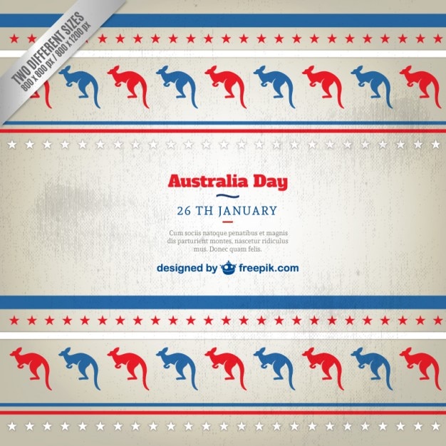 Australia Day Background featuring Kangaroos – Free Stock Photo for Download