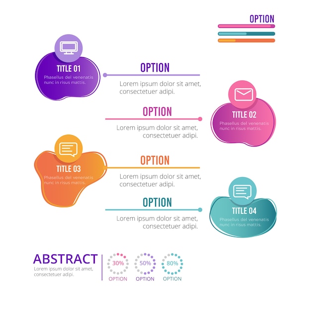 Abstract Shape Gradient Infographic – Download Free Stock Photo