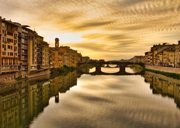 Gloomy High Angle Shot of Piazzale Michelangelo in Florence with River Reflections – Free Download