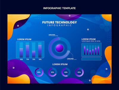 Gradient Technology Infographic Template – Free Download