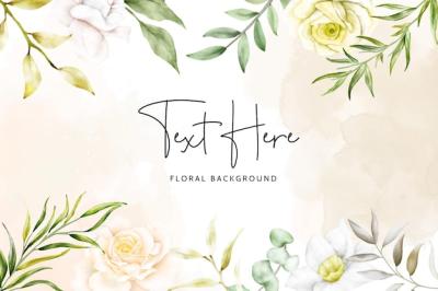 Beautiful Blooming Roses and Leaves Background – Free Download