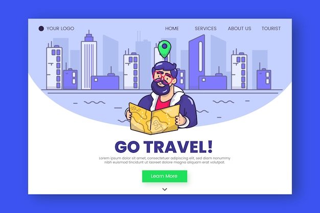 Travel Template Landing Page – Free Download