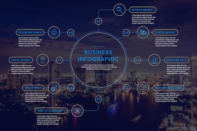 Business Infographic Template Featuring Photo – Free Download