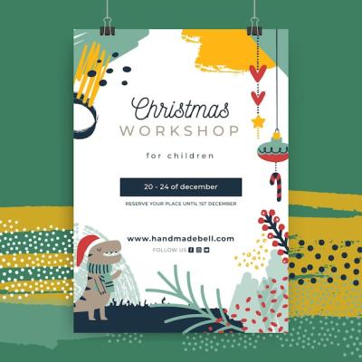 Merry Christmas Poster Template – Free Download