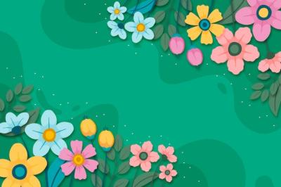 Flat Spring Background – Free Stock Photo for Download