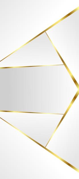 Geometric Golden Lines on White Background – Free to Download