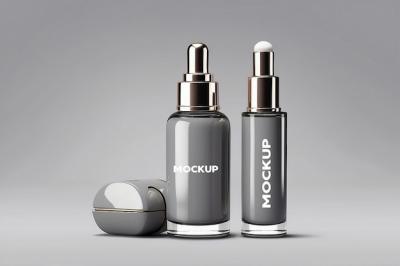 Skincare Glass Bottle Beauty Product Packaging – Free Download