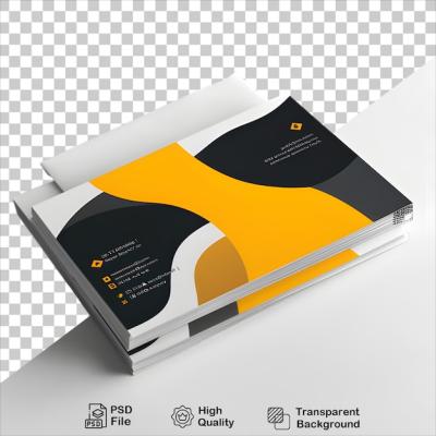 Minimalistic Business Card Template on Transparent Background – Free Download