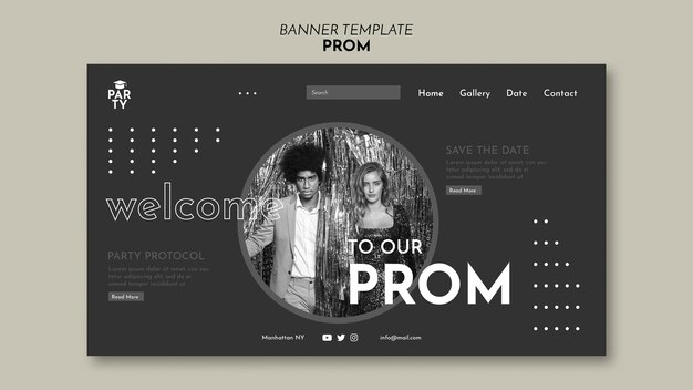 Graduation Prom Landing Page Template – Download Free Stock Photo