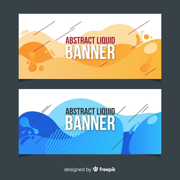 Abstract Liquid Banners – Free Download, Download Free Stock Photo