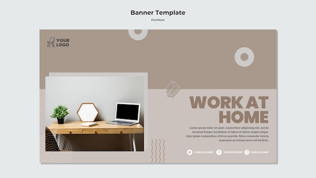 Furniture Concept Banner Template – Free Download