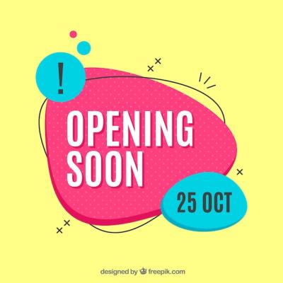 Flat Style Opening Soon Background – Download Free Stock Photo