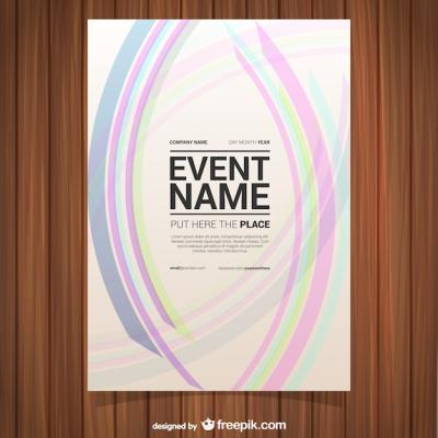 Abstract Pink Lines Poster – Free Download