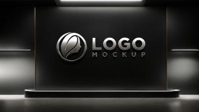 Realistic Silver Logo Mockup – Free Download