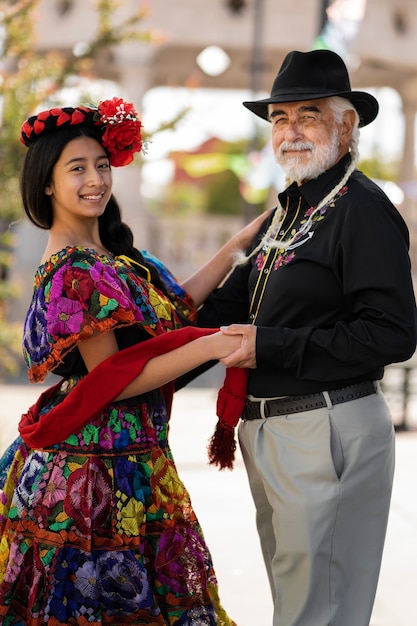 Smiling Senior Man and Young Girl – Free Stock Photo for Download