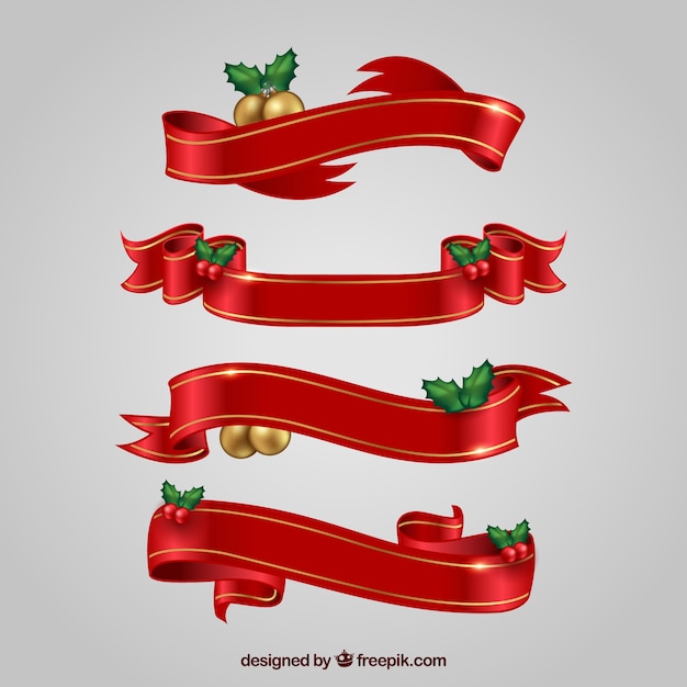 Christmas Decorative Ribbons Collection – Free Download