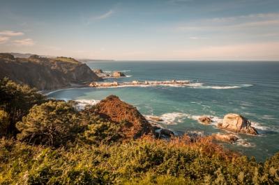 Stunning Wide Angle View of Silence Beach in Asturias, Spain – Free Download