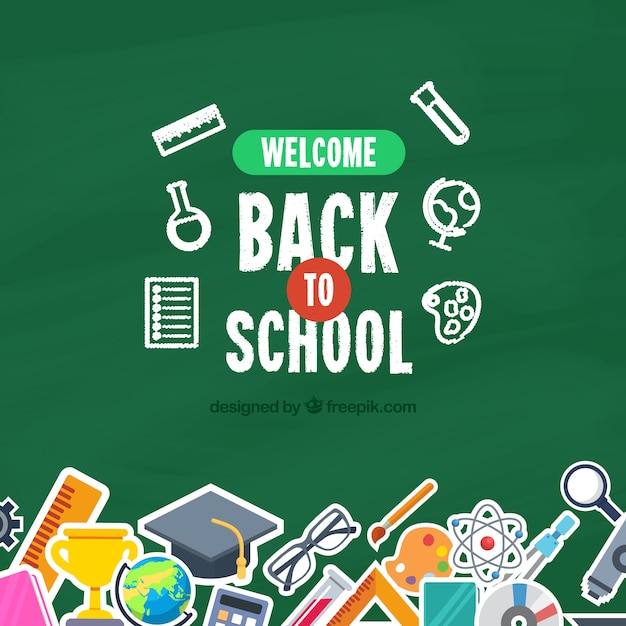 Back to School Background Featuring a Blackboard – Free Download