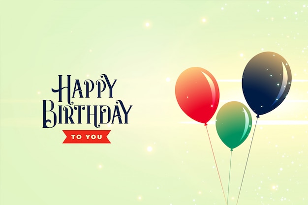 Birthday Balloons Background Celebration Template – Free Download