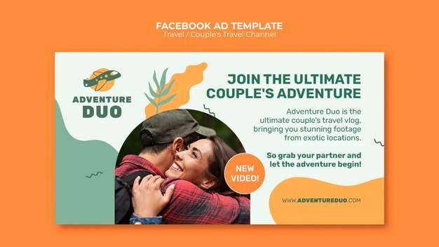 Flat Design Travel Adventure Facebook Template – Free Stock Photo, Download for Free