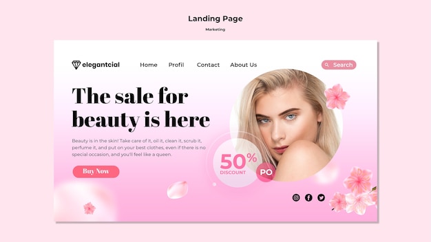 Business Marketing Landing Page Template – Free to Download